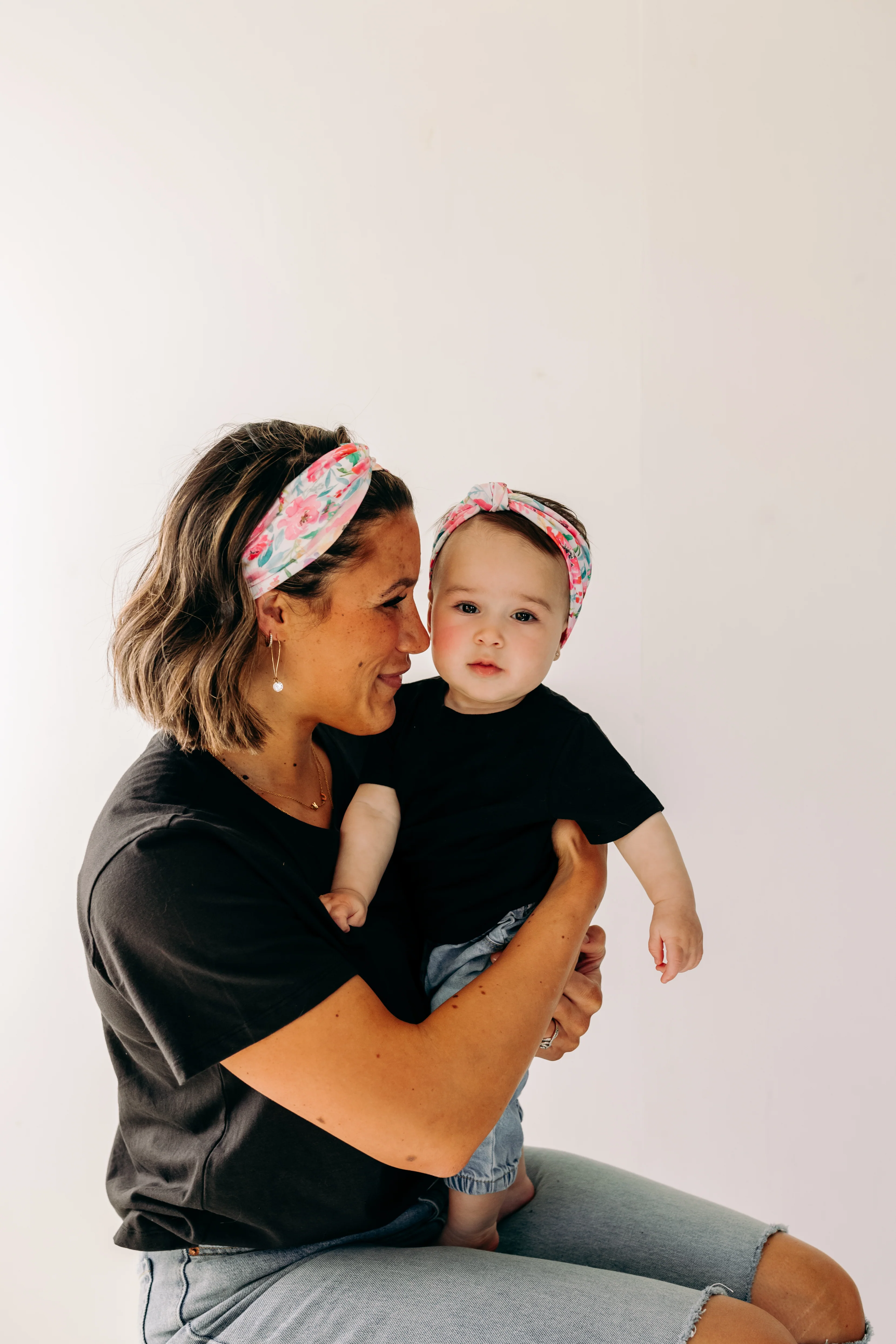 Riley Floral on Ivory - Mommy & Me - Image 3